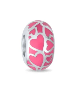 Pink Hearts Charm