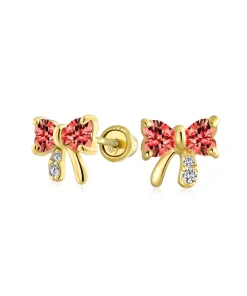 Ribbon Bow Studs